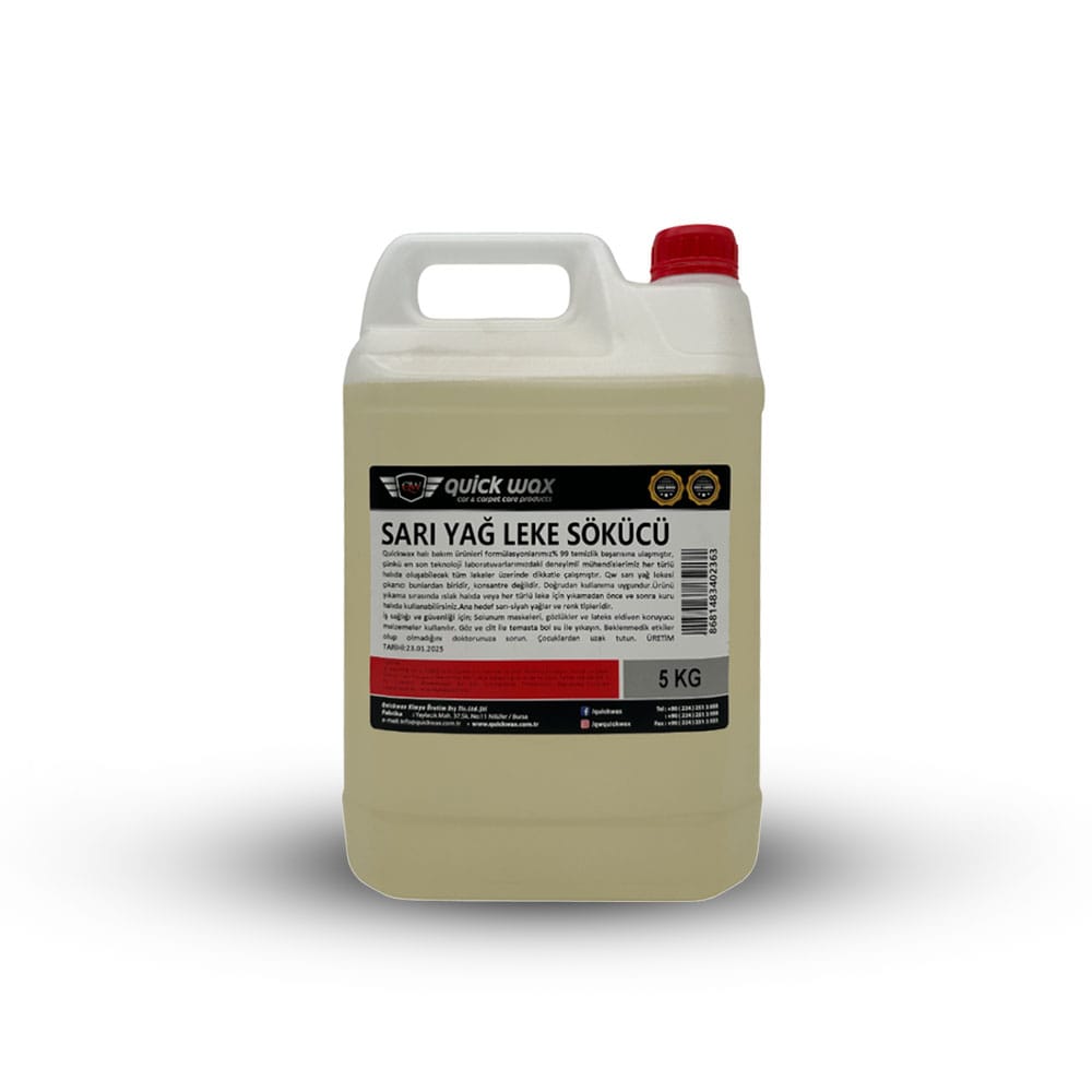 Quickwax Sarı Yağ ve Leke Sökücü | 5LT