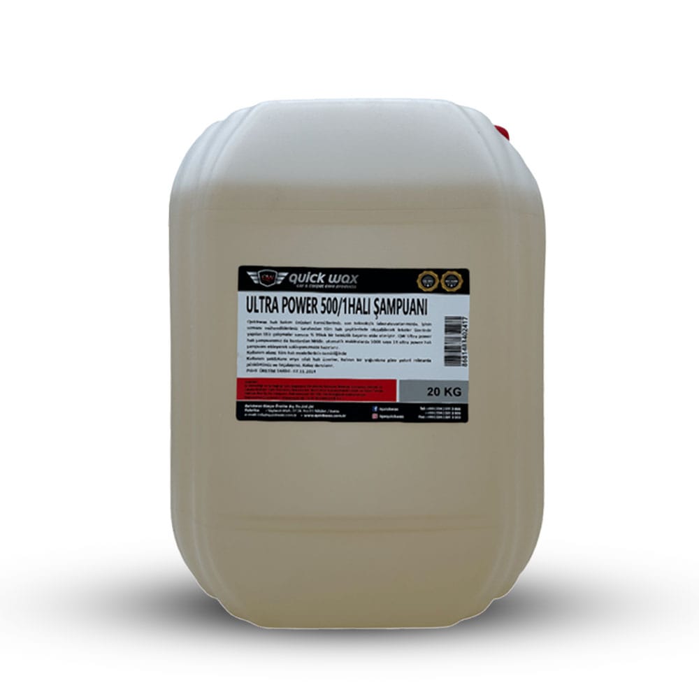 Quickwax Ultra Power 500/1 Halı Şampuanı | 20KG